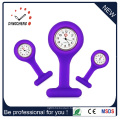 Waterproof FOB Silicone Quartz Watch with Brooch (DC-1146)